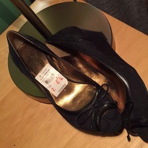 Coach black ballet wedge sz 8.5